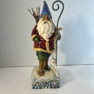 Jim Shore Heartwood Creek Christmas Traveler Santa Figurine 2006 #4008107